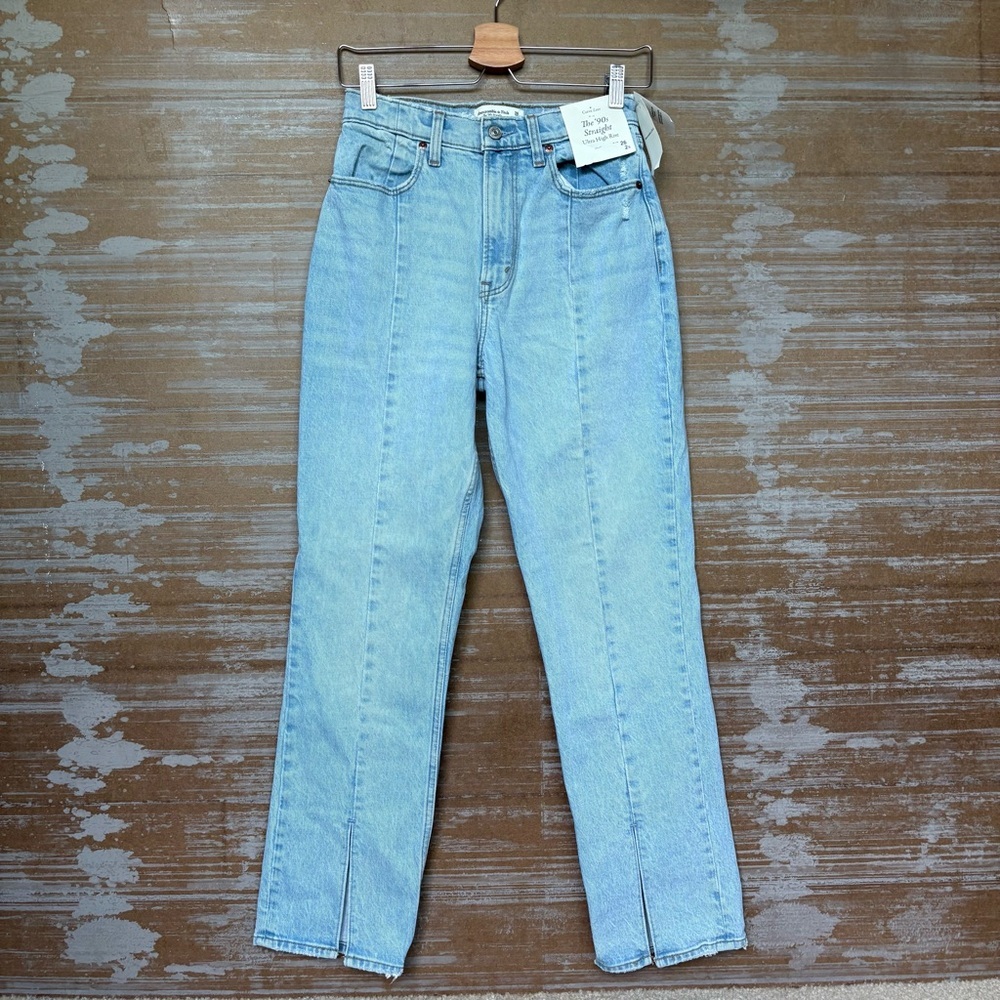 Abercrombie & Fitch Light Blue High-Rise Jeans